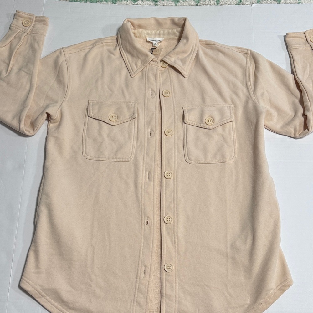 Dance & Marvel Cream Textured Top